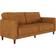 DHP Pin Tufted Transitional Futon Rust Sofa 81.5" 3 Seater