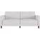 DHP Pin Tufted Transitional Futon White Sofa 81.5" 3 Seater