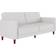 DHP Pin Tufted Transitional Futon White Sofa 81.5" 3 Seater