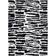 Benjara Shawn Area Rug Black, White 84x60"