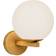 Lucande Bidolo Brass/White Vægarmatur ∅ 12cm