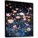 Design Art Moonlit Flowers Black Framed Art 16x32"