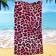Shein 1pc Leopard Pattern Beach Towel, Ultra-Fine Fiber Printed Quick Drying Absorbent Towel For Swimming, Vacation, Travel, Outdoor Camping Summer Travel,Vacation Holiday Bathroom Decor Bath Towel Multicolour (140x70cm)