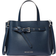 Michael Kors Emilia Small Pebbled Leather Satchel - Navy