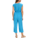 s.Oliver Waterfall Neckline Jumpsuit - Azure Blue