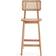 Manhattan Comfort Versailles Nature Cane Seating Stool 40.2" 2pcs