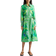 Farm Rio Macaw Scarf Print Shirtdress - Green