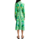 Farm Rio Macaw Scarf Print Shirtdress - Green