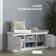 Homcom Storage Bench White Shoe Rack 105x47cm
