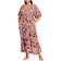 City Chic Paisley Charm Maxi Dress Plus Size - Marsala