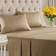 CGK Unlimited Deep Pocket Bed Sheet Beige (259.1x228.6cm)