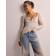 Pieces Pckitte Ls Top Noos Bc - Beige