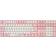 Varmilo VEA109 Sakura V2 Cherry MX Silent Red Keyboard (Nordic)