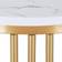 Relaxdays Marble White Småbord 41cm