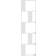 vidaXL 5 Levels White Book Shelf 162.5cm