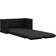 vidaXL Floor Black Soffa 112cm 2-sits