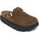 Birkenstock Boston Chunky Suede Leather - Dark Tea/Black