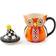 Mackenzie-Childs Trick or Treat Owl Lidded Mug