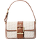 Michael Kors Colby Medium Empire Monogram Shoulder Bag - Vanilla/Luggage