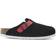 Birkenstock Boston Suede Leather Birko-Flor - Black/Active Red