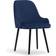 Micadoni Home Flint Royal Blue/Black Esszimmerstuhl 85cm