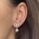 Stine A Tres Petit Flow Earring - Silver/Transparent