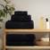 vidaXL Premium Handduk Svart (140x70cm)