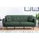 Scandinavian Choice Rippers Green Sofa 205cm 3-seter