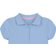 Nautica Girl's School Uniform Short Sleeve Polo Shirt - Light Blue