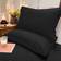Shein 1pc Soft Pillow Case, Black Color, Zippered Design Bedroom Bedding Hovedpudebetræk Sort (74x48cm)
