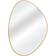 The Port. Co Gallery Gold Framed Organic Gold Wall Mirror 60x85cm