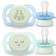 Philips Avent Ultra Start Nighttime, chupetes para recién nacidos de 0 a 2 meses, brillan en la oscuridad, tetina de silicona, sin BPA, con funda de transporte/esterilización, paquete de 2, SCF075/08