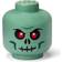 LEGO Small Skeleton Storage Head Green