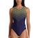 Arena Women’s Kikko V Print Swimsuit - Navy/Soft Green