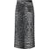 Co'Couture Leo Denim Slit Skirt - Dark Grey