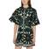 Farm Rio Ainika Flowers Short Sleeve Mini Dress - Green