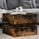 vidaXL 839858 Smoked Oak Coffee Table 50x50cm