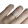 Capucinne Curved Flush Nesting Band Ring - Gold/Diamonds