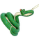 Gisela Graham Kaa the Snake from The Jungle Book Green Christmas Tree Ornament 7cm