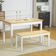 Homcom Varnished Natural Siddebænk 102x45cm