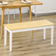 Homcom Varnished Natural Siddebænk 102x45cm