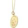 C. W. Sellors Large Oval Saint Christopher Necklace - Gold