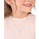 Tiny Blessings Beautifully Beveled Cross Necklace - Rose Gold