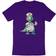 Girl's Funny Dinosaur Registered Pediatric Nurse T-shirt - Purple