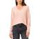 Vince Camuto Sequin Detail V Neck Sweater - Peachy Cream