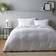 Dunelm Soft & Cosy Luxury Brushed Duvet Cover White (260x220cm)