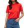 Vero Moda Paulina T-shirt - Red/Flame Scarlet