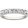 Charles & Colvard Round Wedding Band Ring 14k - White Gold/Moissanite