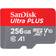 SanDisk Ultra PLUS microSDXC Class 10 UHS-I U1 V10 A1 160MB/s 256GB + adapter