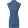 Veronica Beard Jax Denim Shirt Dress - Light Cornflower